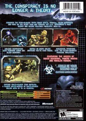 Area 51 (USA) box cover back